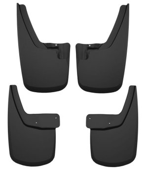 GMC Canyon Mud Guards - Front + Rear - Husky Liners - FormFit Design - Black - `23-`24
